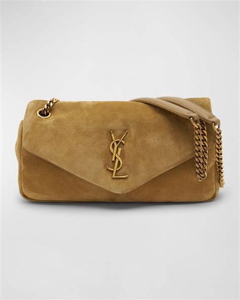 ysl suede brown bag|saint laurent calypso bag.